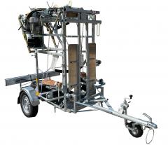 Hooftrimming chute SA0039 pulled type trailer